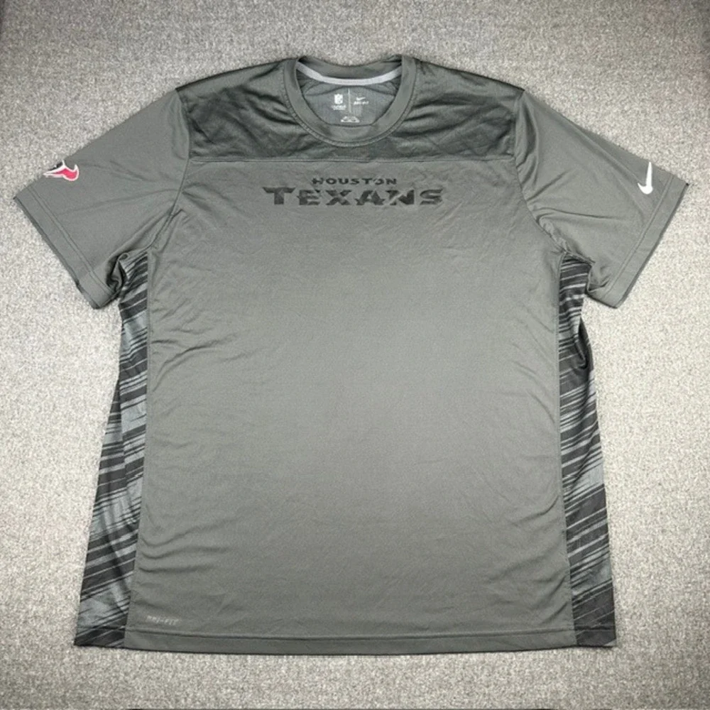 Nike Houston Texans NFL Onfield Dri-FIT Shirt Mens 3XL Gray 596775-060